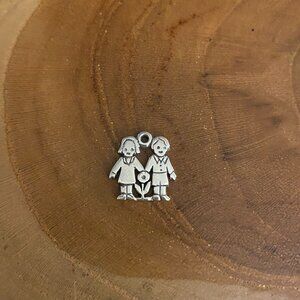 RETIRED James Avery "Love Is" Charm, Sterling Silver
